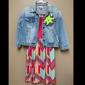 Judith march dress and jean jacket